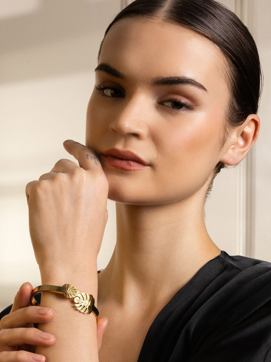 VOGUE PANASH Women Brass Gold-Plated Bangle-Style Bracelet
