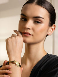 VOGUE PANASH Women Brass Gold-Plated Bangle-Style Bracelet