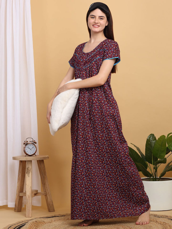 Sweet Dreams Printed Maxi Nightdress