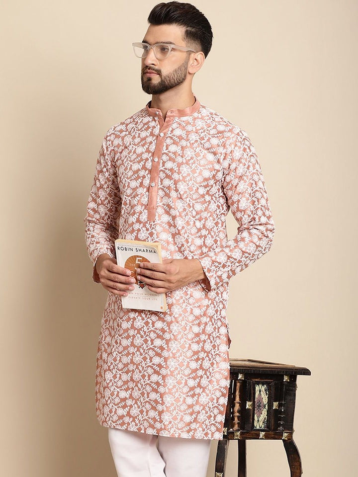 Anouk Men Embroidered Thread Work Kurta