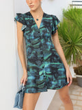 DressBerry Cyber Chic Dobby Weave Styled Back Sheath Mini Dress
