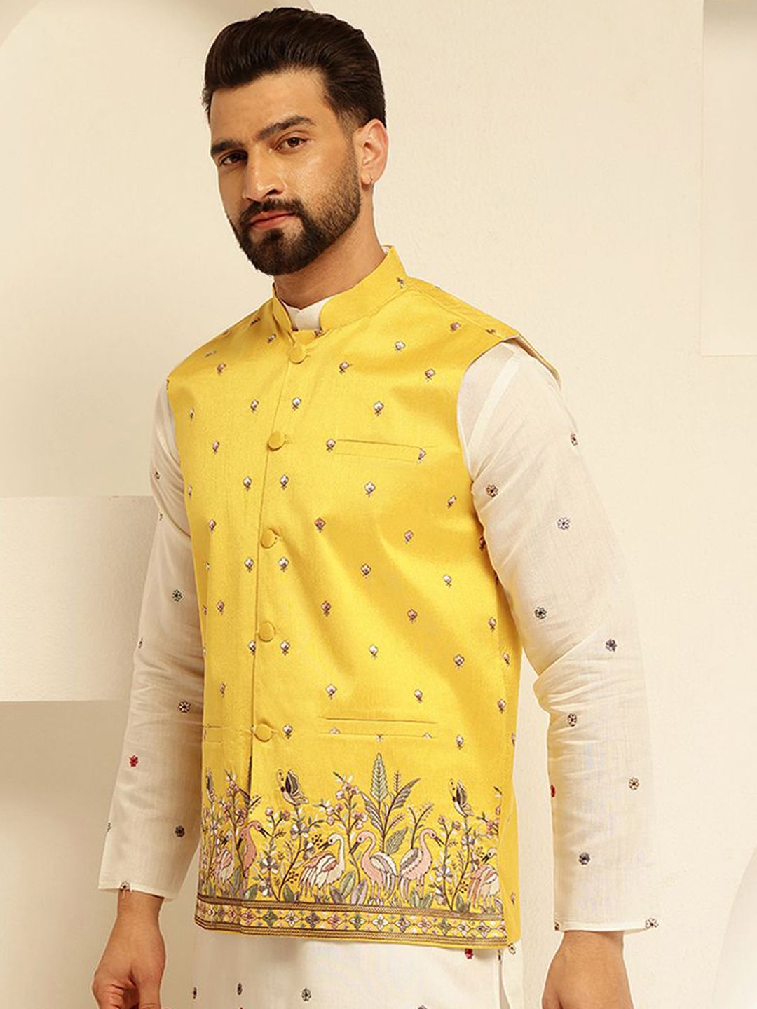 Jaket Nehru Tenun Sulam SOJANYA