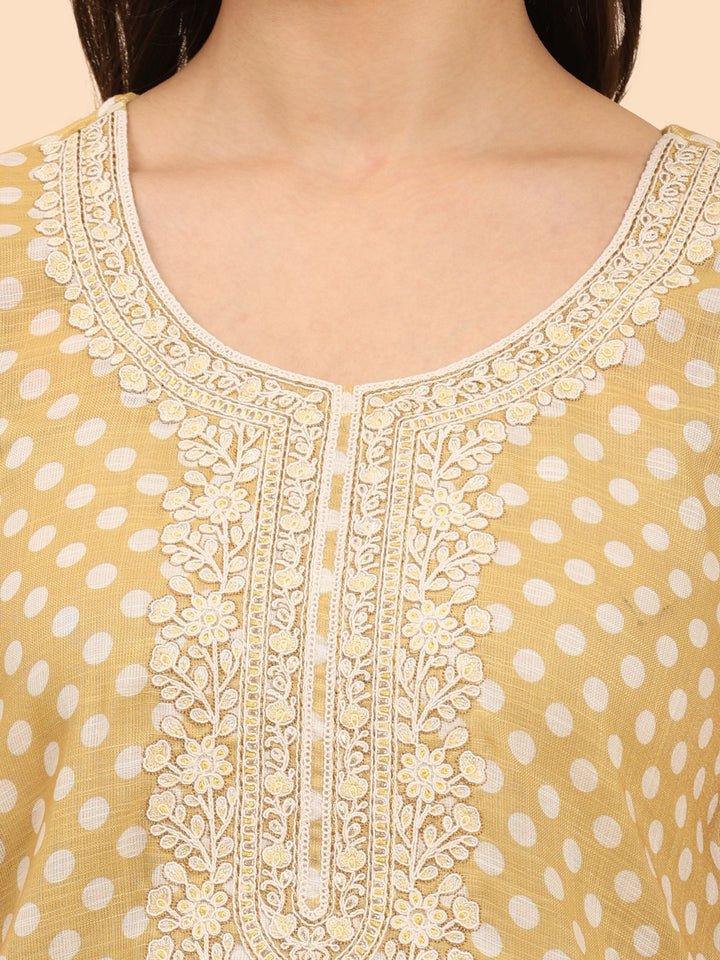 Mamicha Women Floral Printed Regular Pure Cotton Kurta with Palazzos & With Dupatta