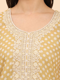 Mamicha Women Floral Printed Regular Pure Cotton Kurta with Palazzos & With Dupatta