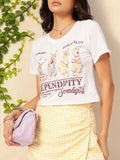 DressBerry Typography Printed Round Neck T-shirt
