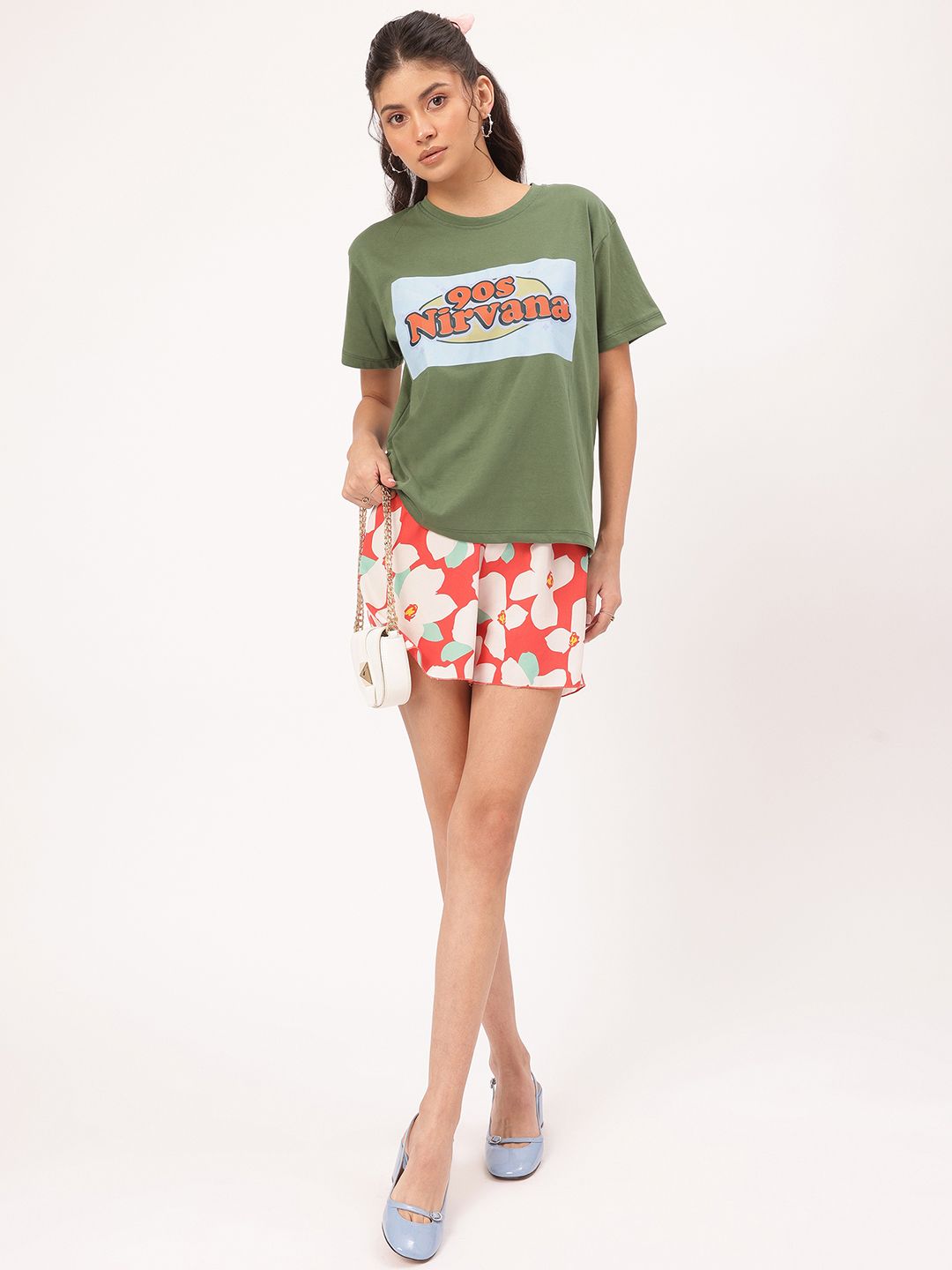 DressBerry Nirvana Nostalgia Printed Relaxed Fit T-shirt