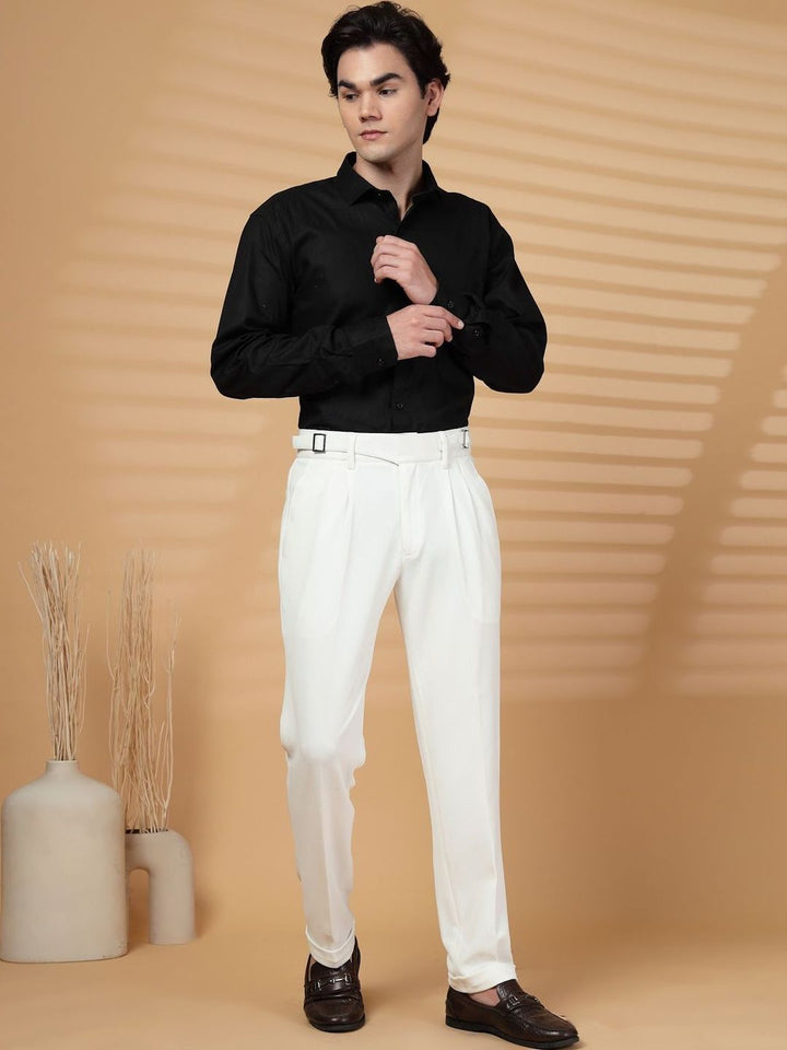 Moda Rapido Men Easy Wash Pleated Trousers