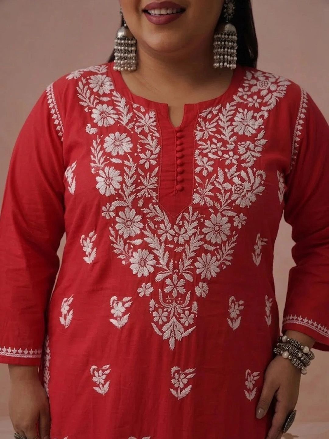 House of Chikankari Women Embroidered Chikankari Kurta