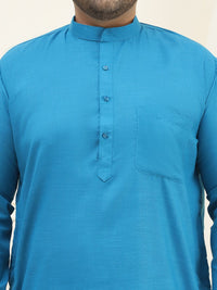 SOJANYA PLUS Kolar Mandarin Kurta Lurus Kapas Tulen dengan Piyama