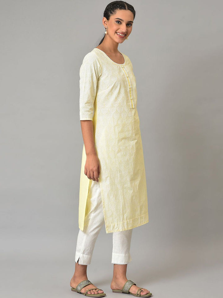 AURELIA Women Cotton Floral Printed Kurta