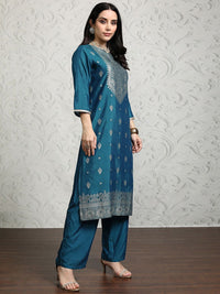 Vishudh Women Ethnic Motifs Printed Regular Kurta with Trousers & With Dupatta