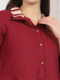 Mamicha Print Shirt Dress