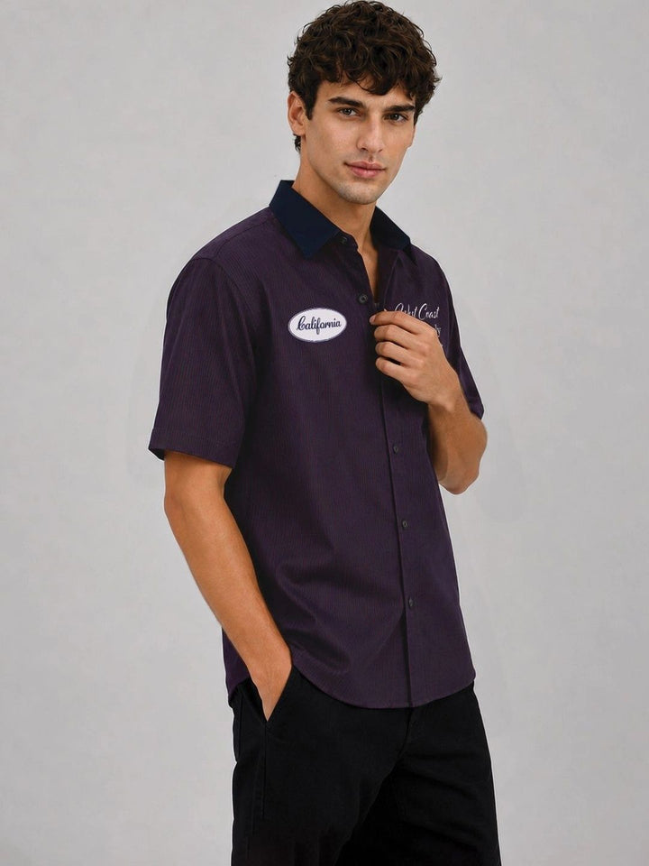ADRO Men Relaxed Striped Casual Shirt