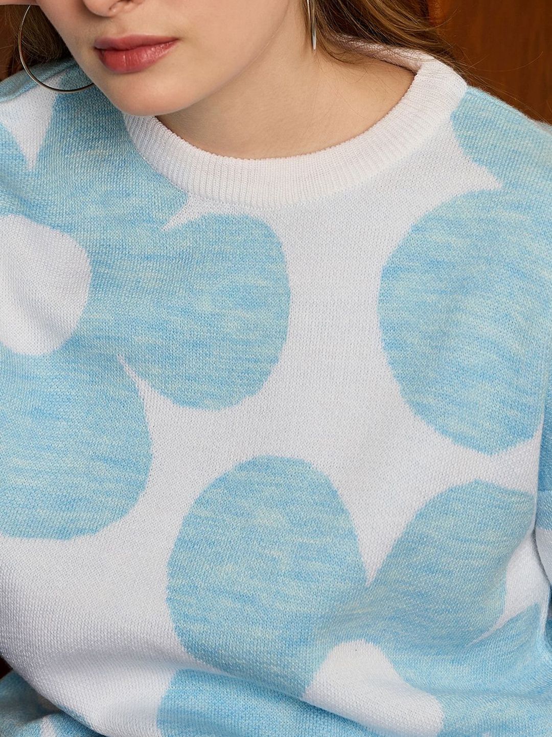 Berrylush Women Floral Printed Pullover Sweaters