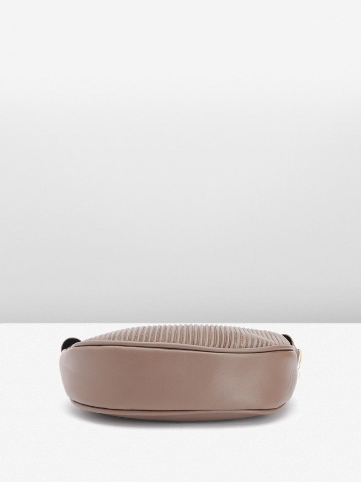DressBerry Textured Structured Shoulder Bag
