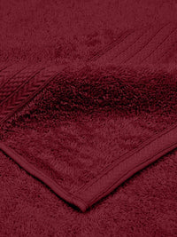 BOMBAY DYEING Tulip Maroon Pure Cotton 450 GSM Bath Towel