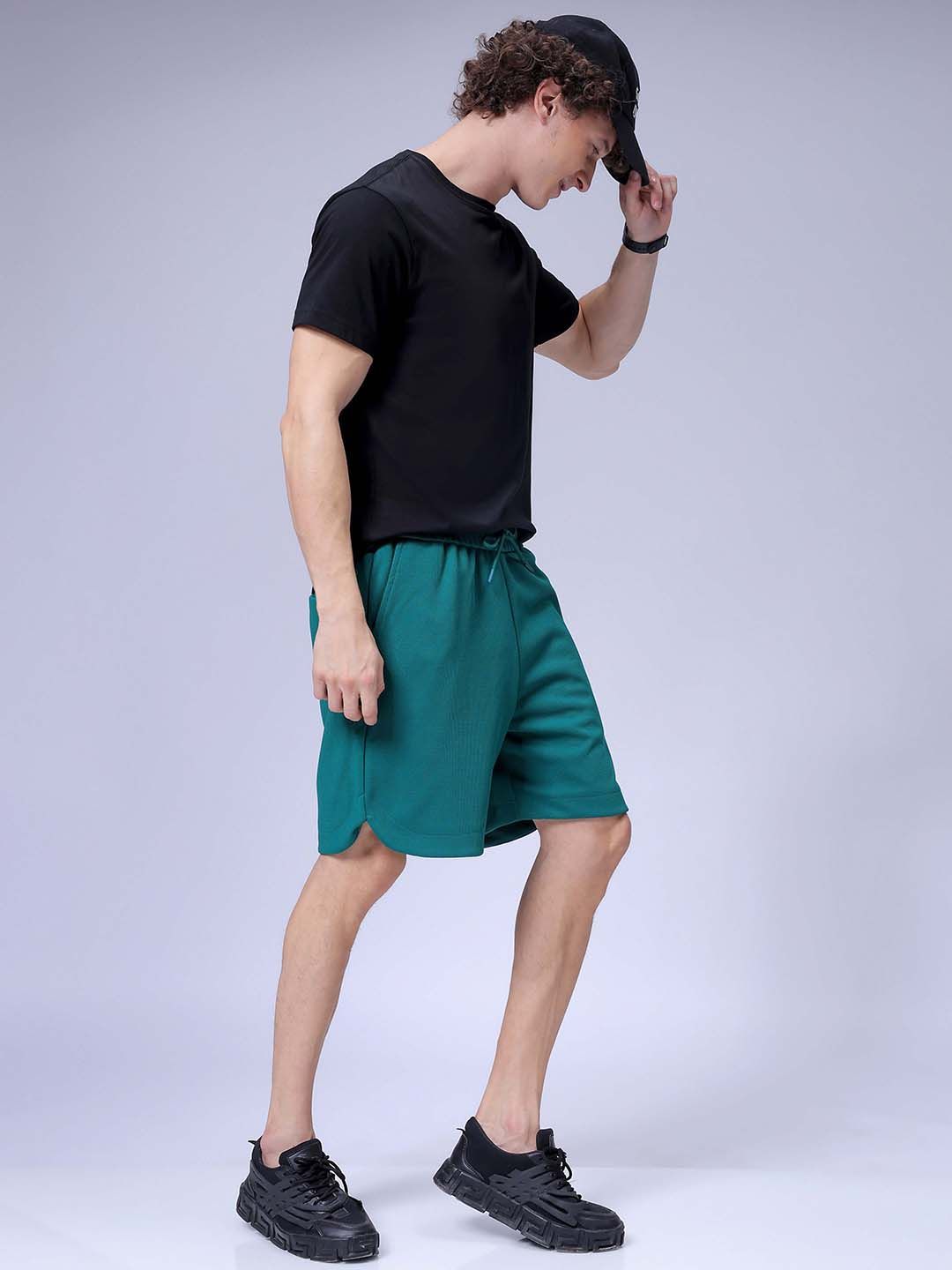 The Indian Garage Co Men Self Design Relaxed Fit Shorts