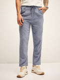 THE BEAR HOUSE Men Checked Regular Fit Trousers