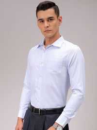 The Indian Garage Co. X Luxe Men Cutaway Collar Checked Slim Fit Formal Shirt