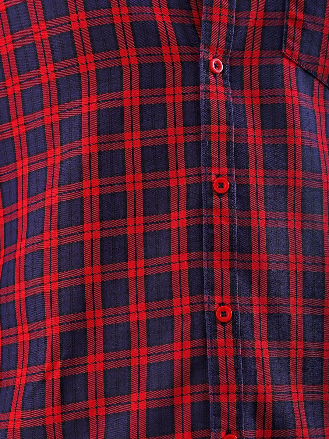 The Indian Garage Co Men Checked Slim Fit Opaque Casual Shirt
