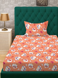 KLOTTHE Oren Kapas Tulen 400 TC Cadar Katil Single Dengan Sarung Bantal-225 x 150 cm