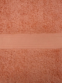 BOMBAY DYEING Peach Coloured 4 Piece Pure Cotton 550 GSM Towel Set