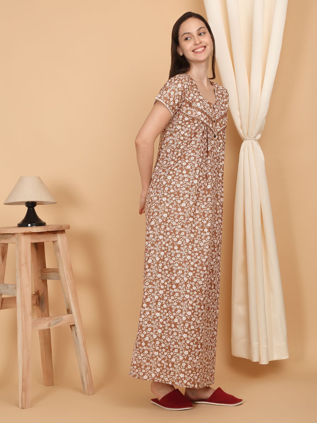 Sweet Dreams Printed Maxi Nightdress