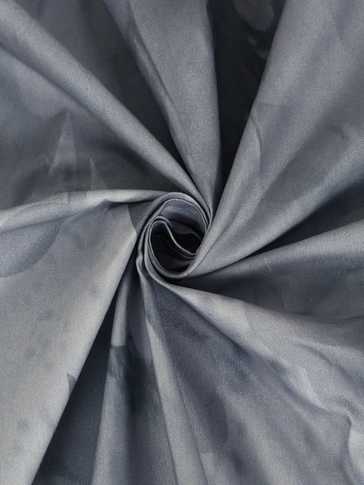 KLOTTHE Grey Floral Dilengkapi 400 TC Single Cadar 7D dengan 1 Sarung Bantal