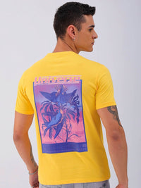 The Indian Garage Co Men Graphic Printed Round Neck Cotton Slim Fit T-shirt