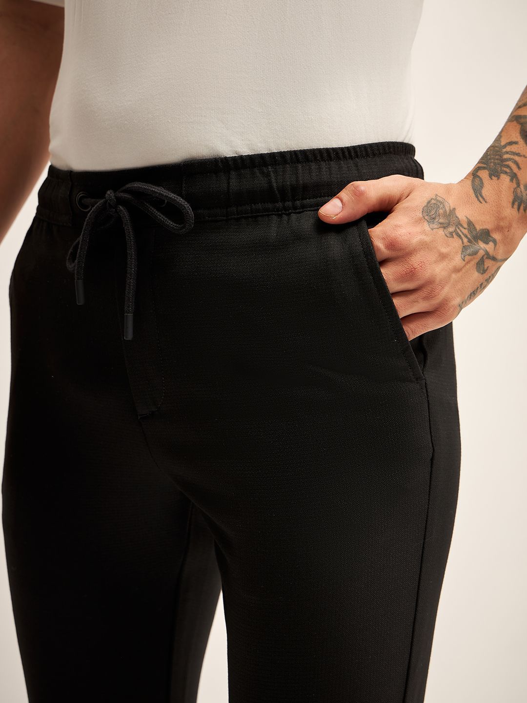 THE BEAR HOUSE Men Slim Fit Joggers Trousers