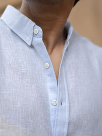 Powerlook Men Solid Button-Down Collar Casual Shirt
