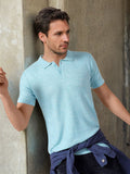 The Indian Garage Co Self Design Shirt Collar Acrylic Pullover Sweater