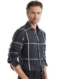 RARE RABBIT Men Comfort Spread Collar Checked Casual Shirt