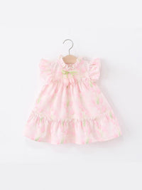 YK Flutter Sleeve A-Line Dress