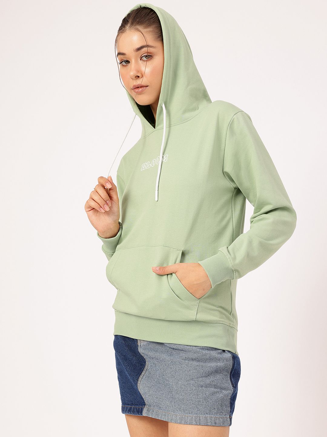 DressBerry Printed Hooded Sweatshirt