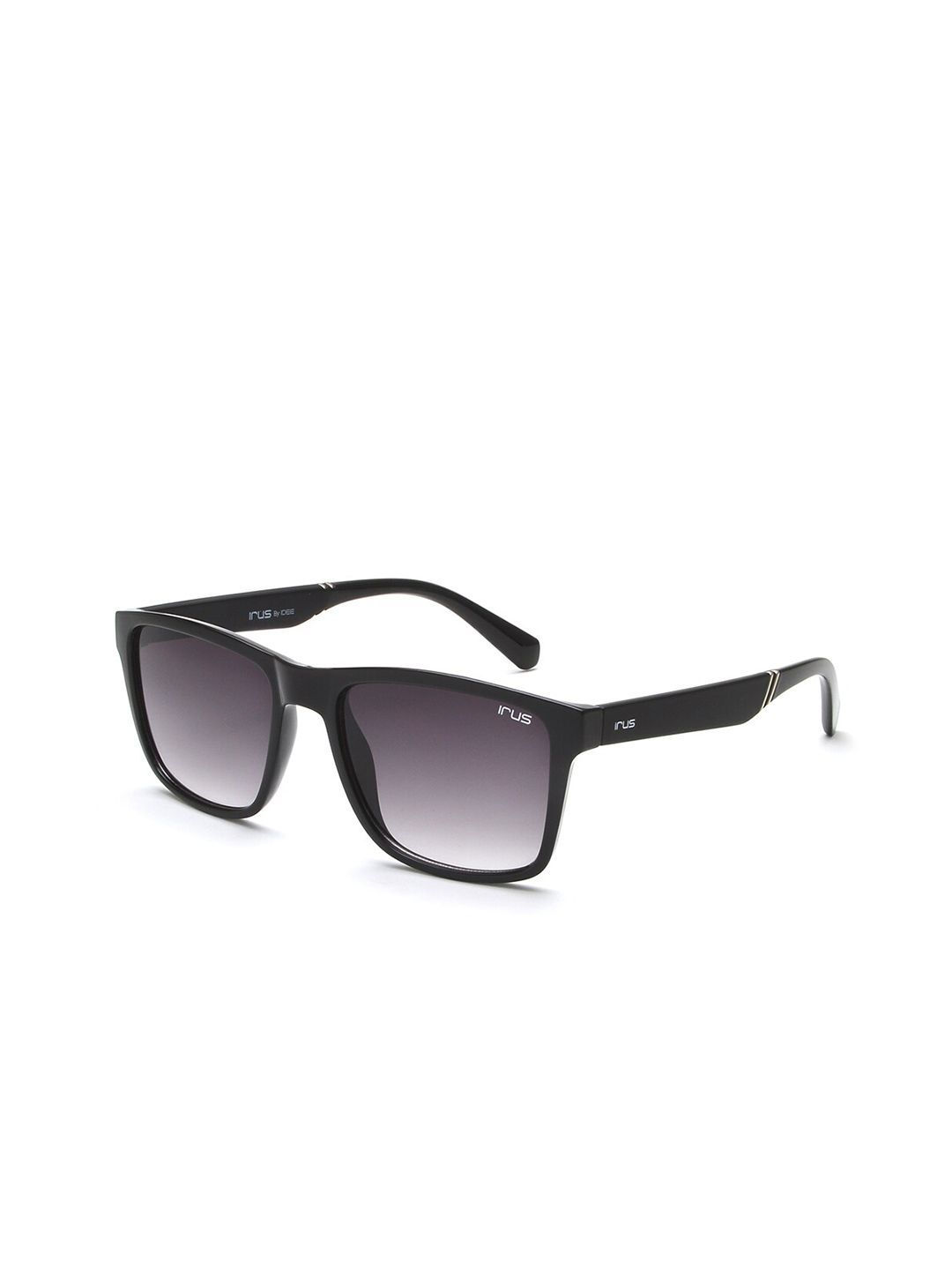 Irus oleh Idee Unisex Grey Lens & Black Square Sunglasses dengan Lensa Dilindungi UV