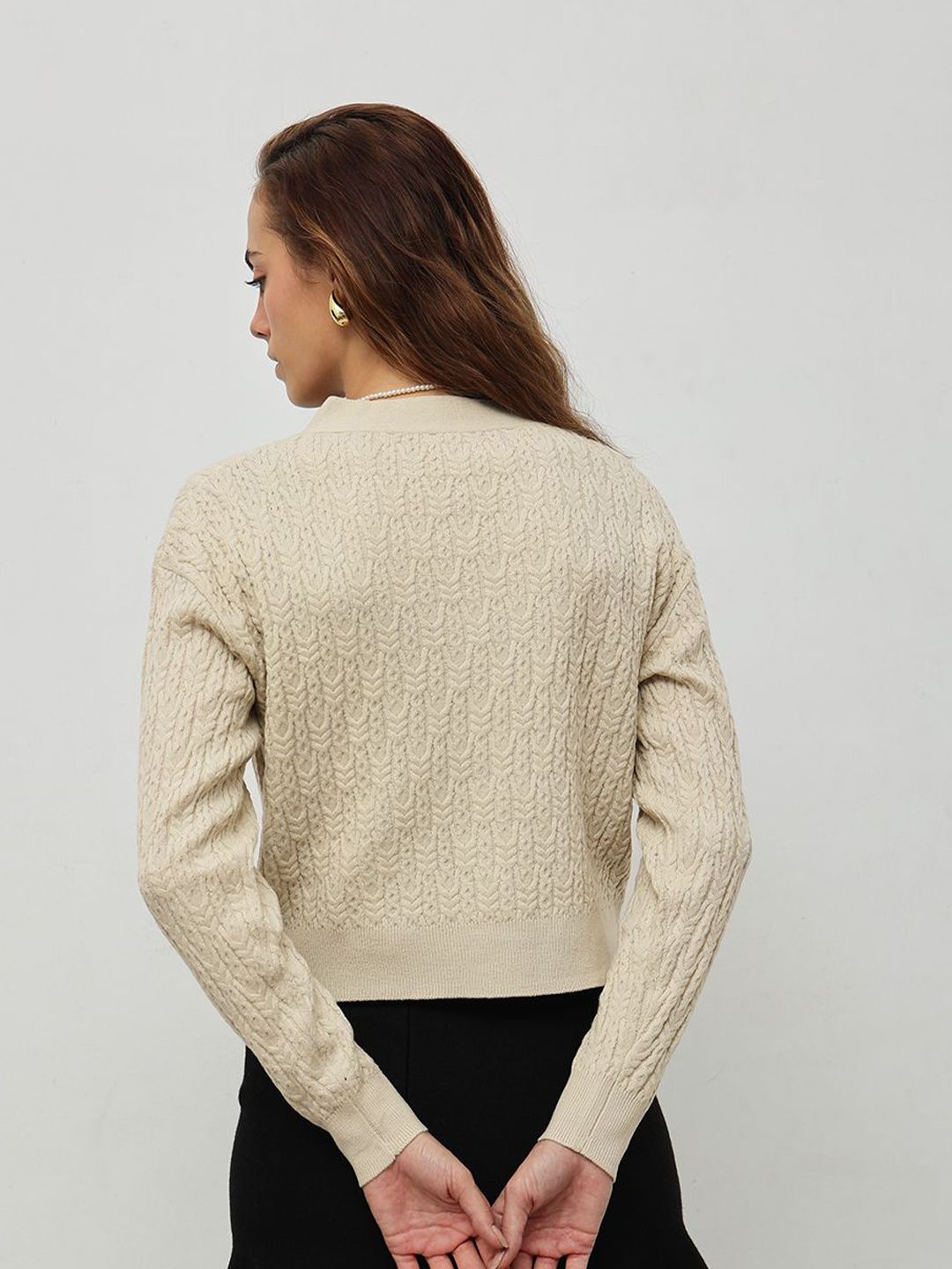 STREET 9 Women Cable Knit Cardigan