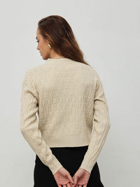 STREET 9 Women Cable Knit Cardigan