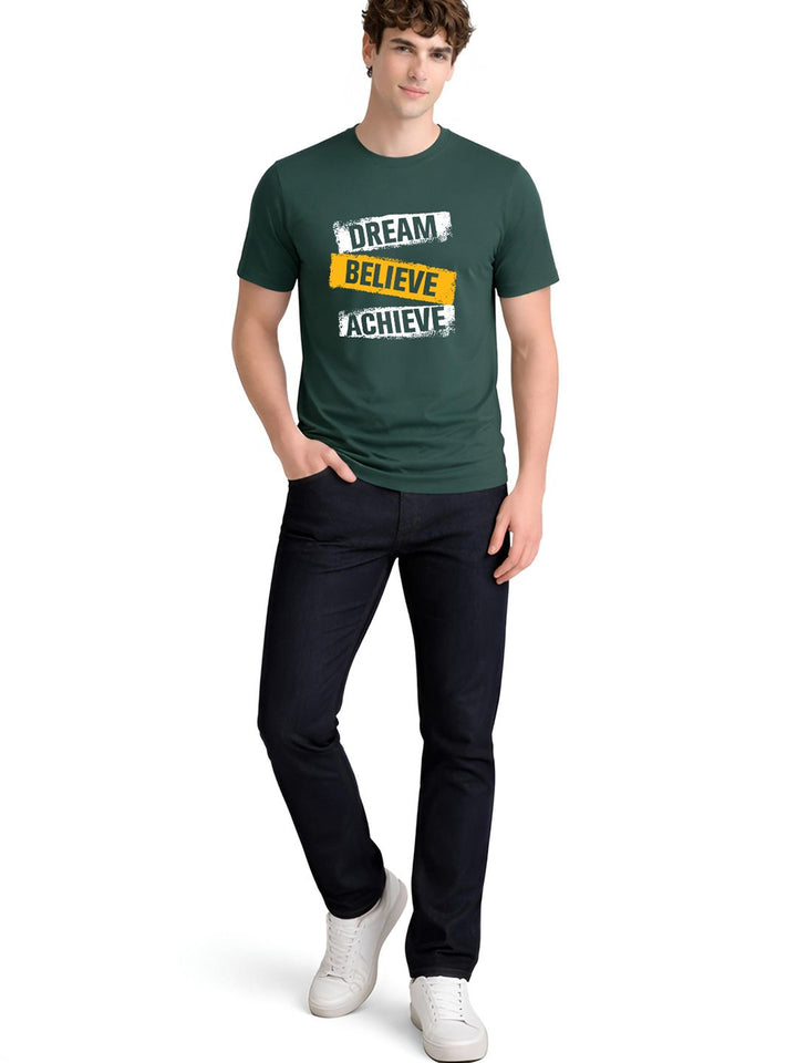 ADRO Men Typography Printed T-shirt