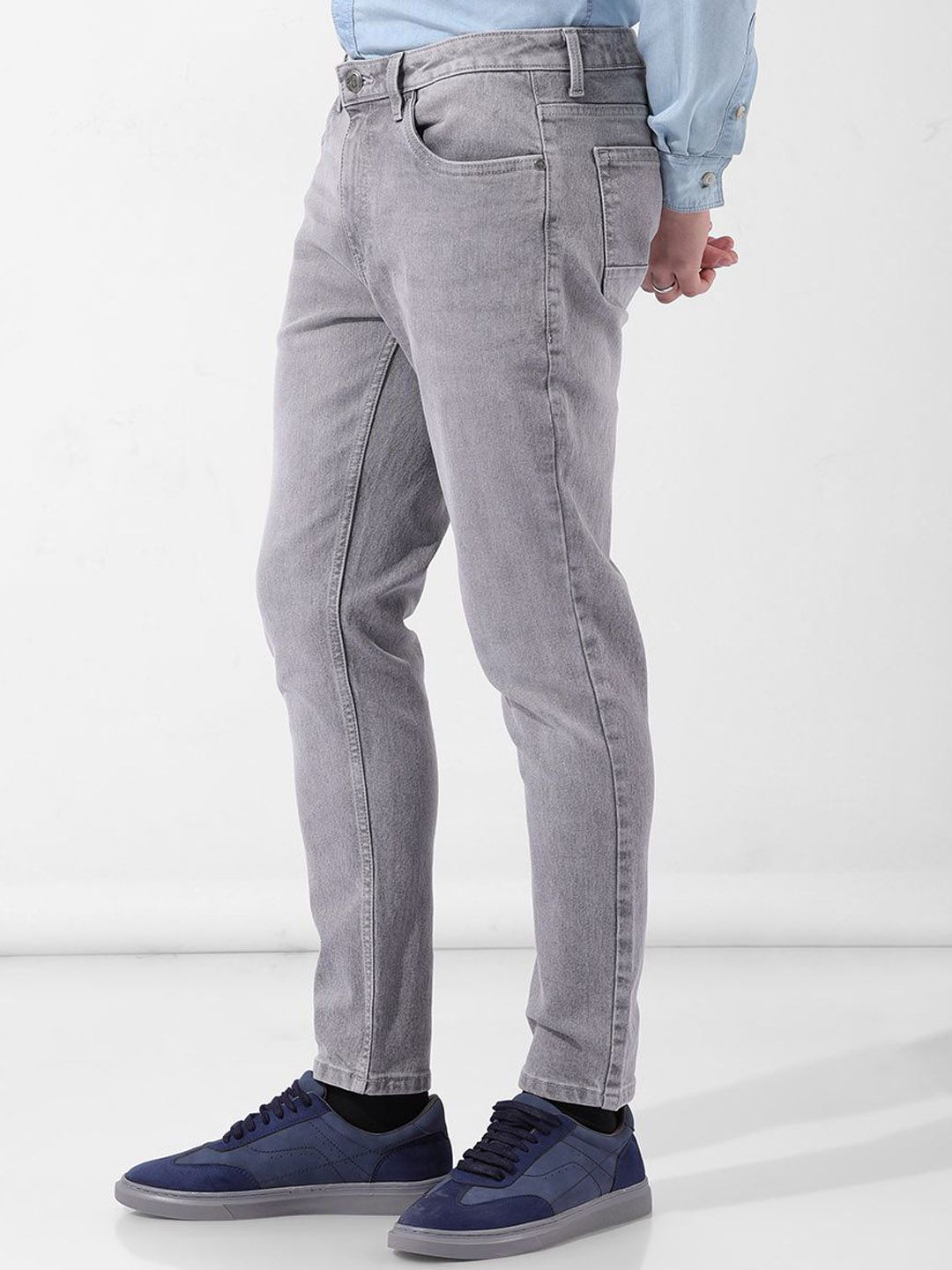 The Indian Garage Co Men Slim Fit Mid-Rise Stretchable Jeans