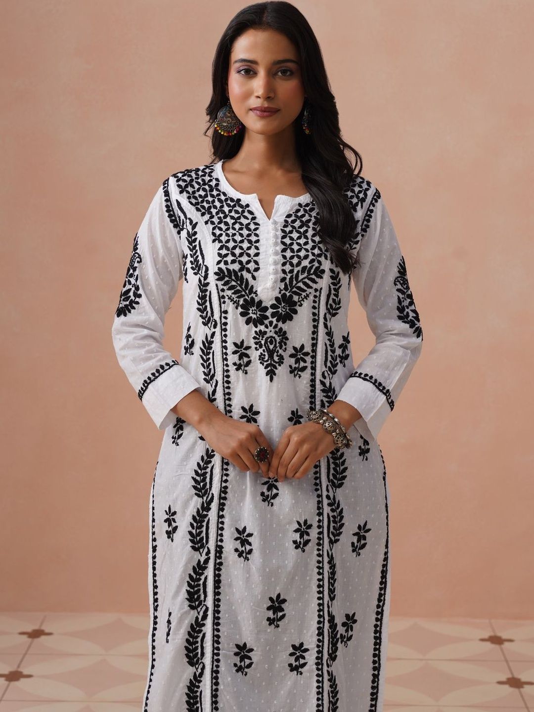 House of Chikankari Women Ethnic Motifs Embroidered Chikankari Kurta
