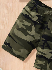 YK Girls Printed Top With Shorts