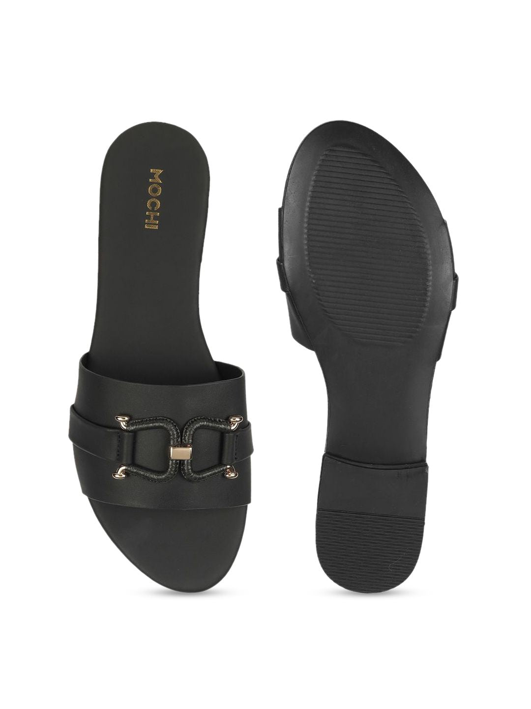 Mochi Women Buckled Mules