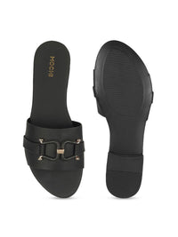 Mochi Women Buckled Mules