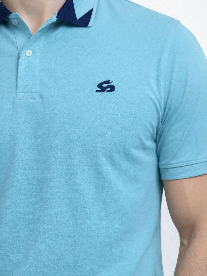 T-shirt Kolar Polo Logo Jenama ADRO Lelaki