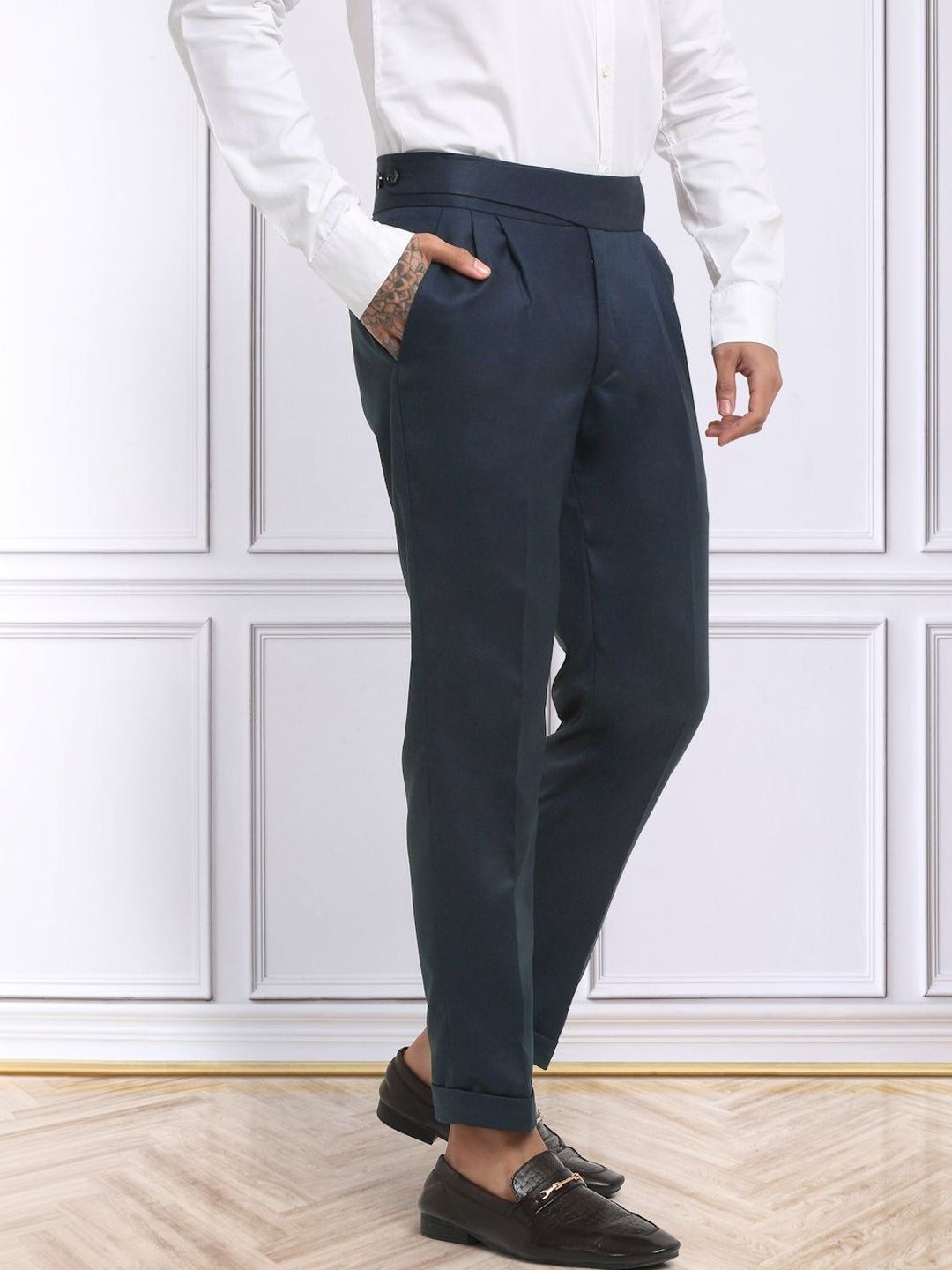 Moda Rapido Men Slim Fit Easy Wash Trousers