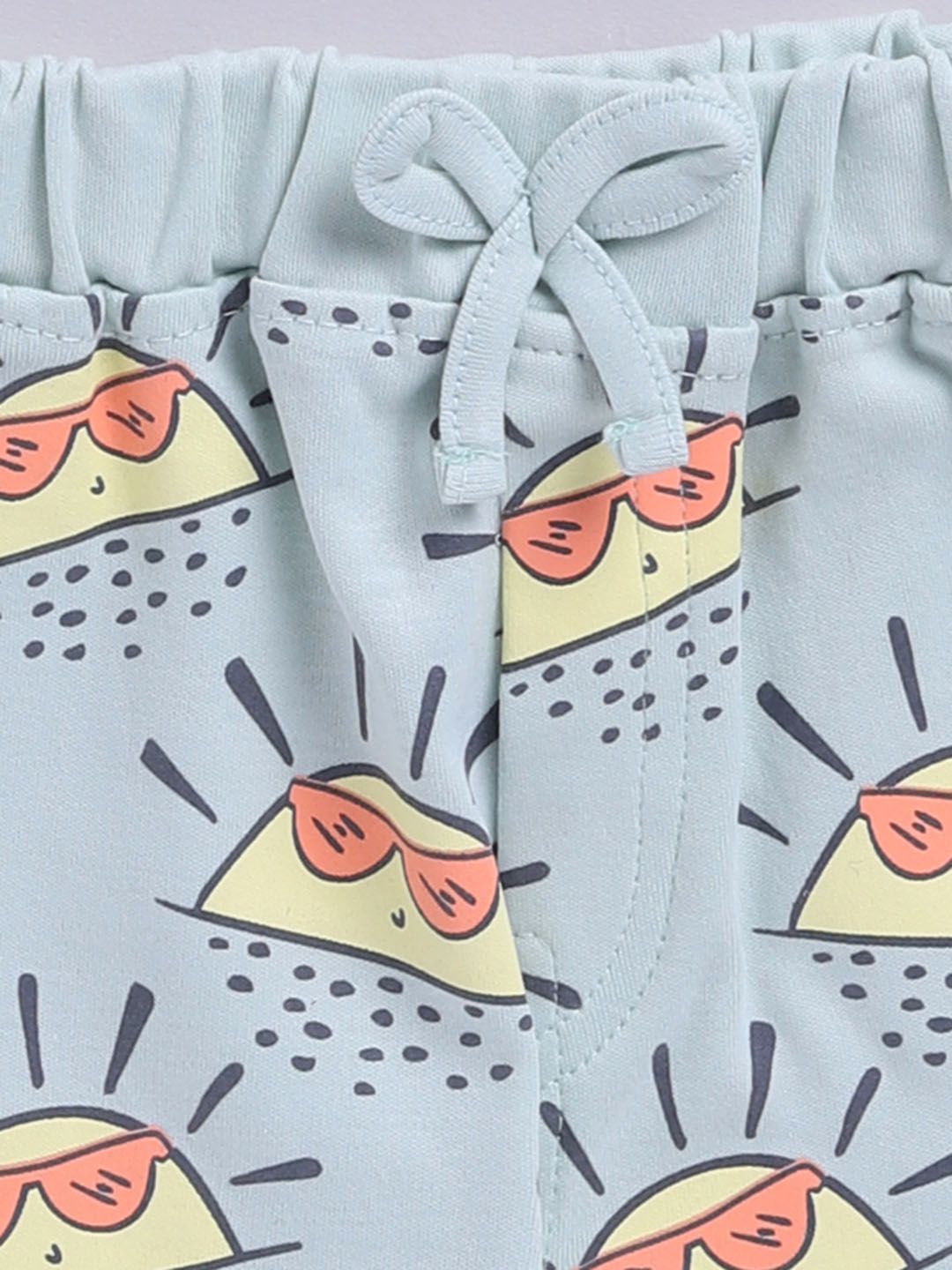 Moms Love Infant Boys Conversational Printed Pure Cotton Clothing Set