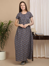 Sweet Dreams Printed Pure Cotton Maxi Nightdress