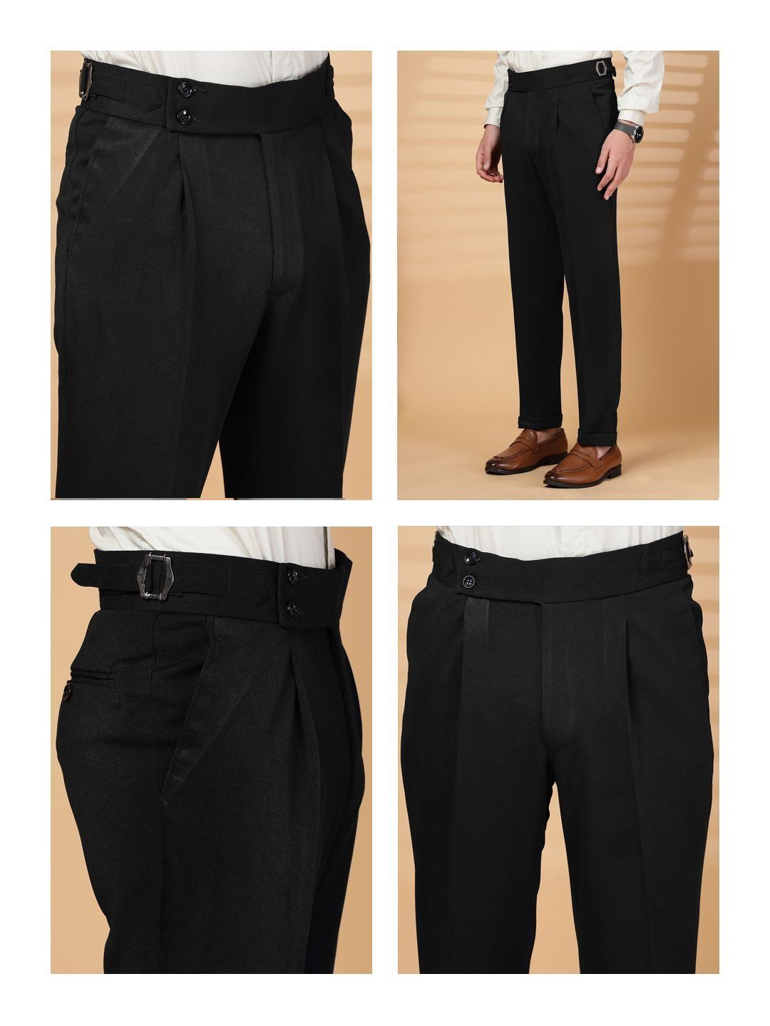 Moda Rapido Men Easy Wash Pleated Trousers