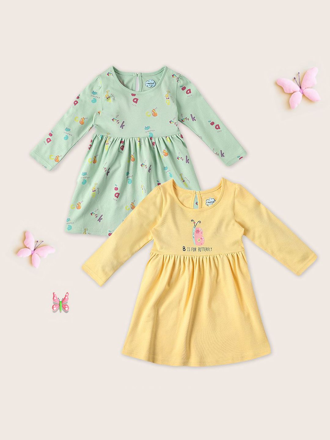 Nauti Nati Print Fit & Flare Dress
